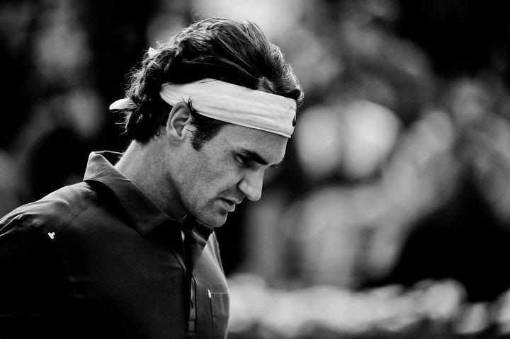 Roger Federer Black And White Photo A Classic Backhand In Black And White Roger